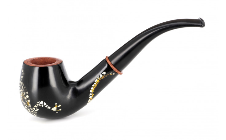 Coffre en noyer pipe Pierre Voisin salamandre