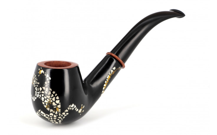 Coffre en noyer pipe Pierre Voisin salamandre