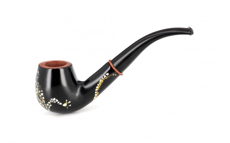 Coffre en noyer pipe Pierre Voisin salamandre