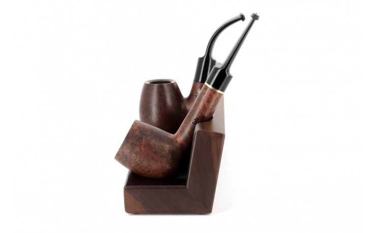 Râtelier en noyer pour 4 pipes