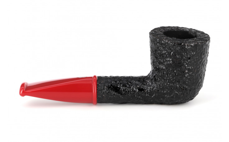 Pipe courte Savinelli Mini 409 rustiquée (tuyau rouge)