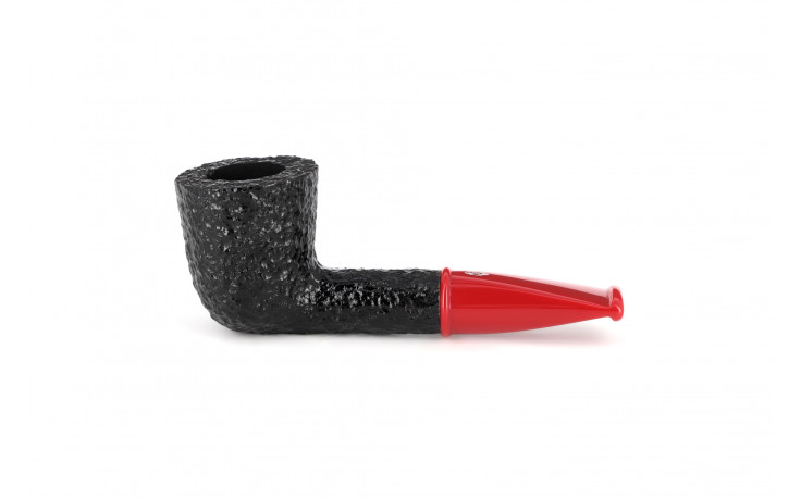 Pipe courte Savinelli Mini 409 rustiquée (tuyau rouge)