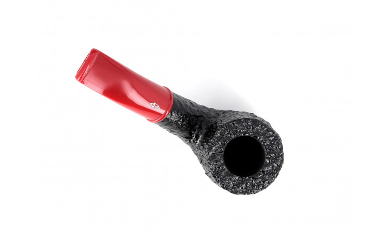 Pipe courte Savinelli Mini 601 rustiquée (tuyau rouge)