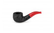 Pipe courte Savinelli Mini 601 rustiquée (tuyau rouge)