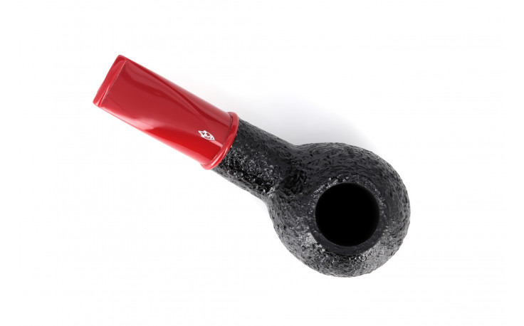 Pipe courte Savinelli Mini 321 rustiquée (tuyau rouge)