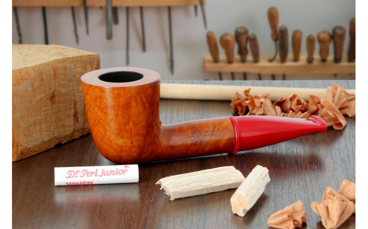 Pipe courte Savinelli Mini 409 lisse (tuyau rouge)