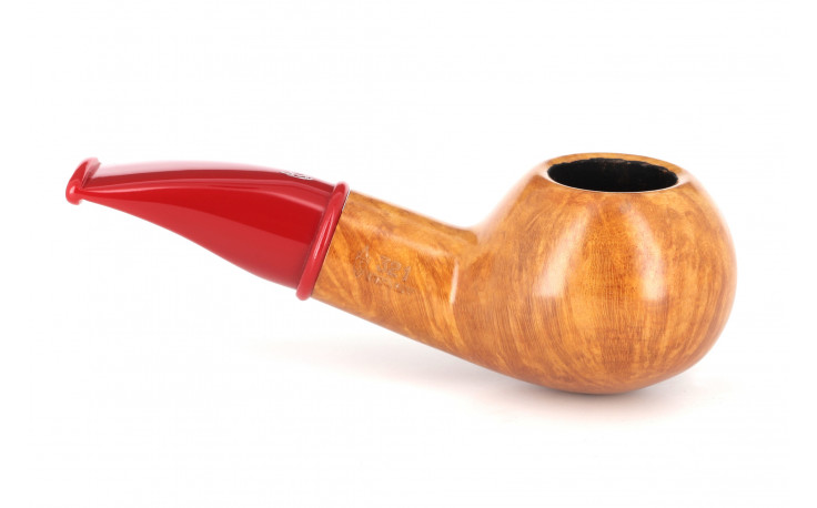 Pipe courte Savinelli Mini 321 lisse (tuyau rouge)