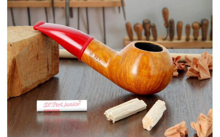 Pipe courte Savinelli Mini 321 lisse (tuyau rouge)