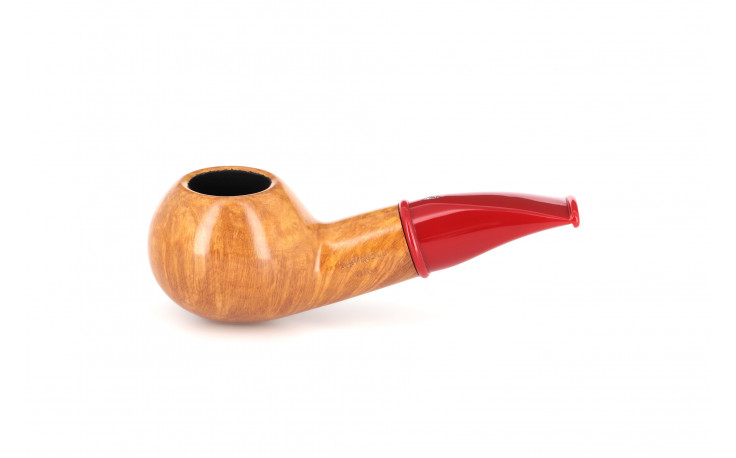 Pipe courte Savinelli Mini 321 lisse (tuyau rouge)