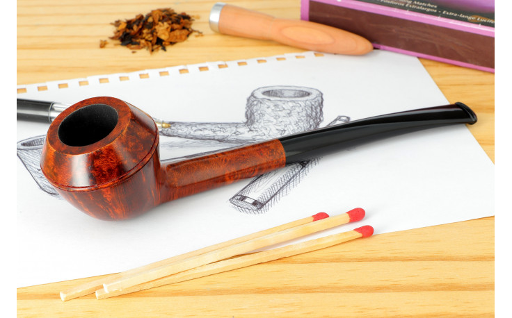 Pipe Nuttens Heritage 14 Cutty Rhodesian Flame Grain H2