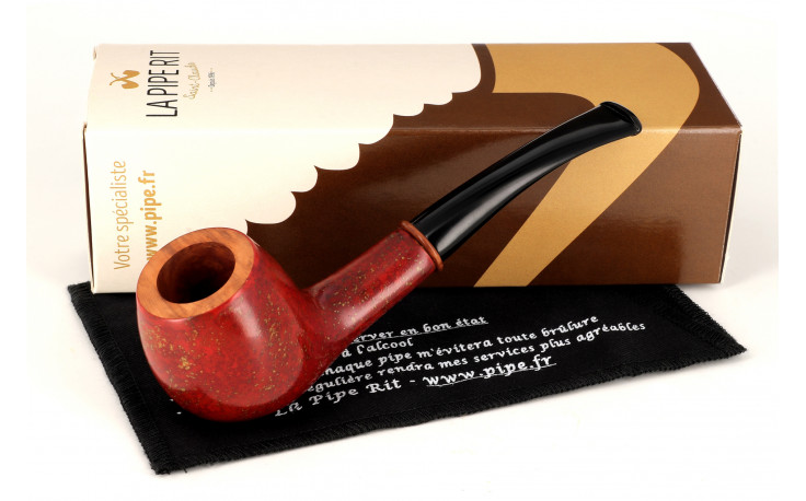 Pipe Pierre Voisin cintrée rouge (21)