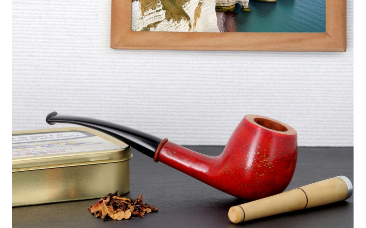 Pipe Pierre Voisin cintrée rouge (21)