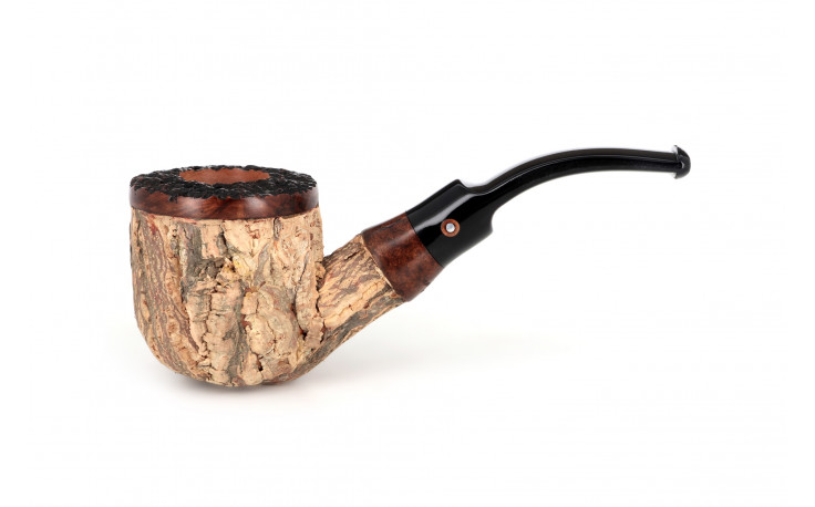 Pipe Tom Spanu Sughero courbe (tuyau noir sifflet)