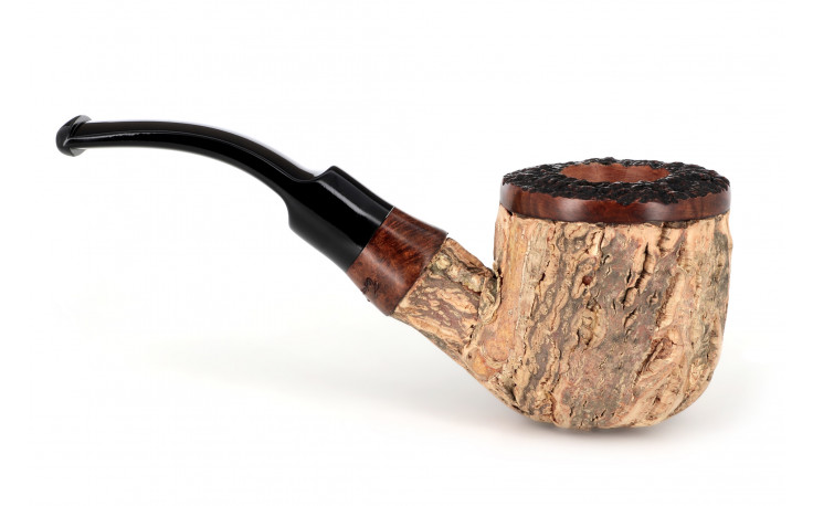 Pipe Tom Spanu Sughero courbe (tuyau noir sifflet)