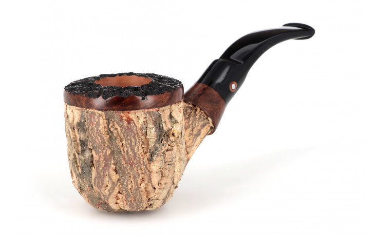 Pipe Tom Spanu Sughero courbe (tuyau noir sifflet)