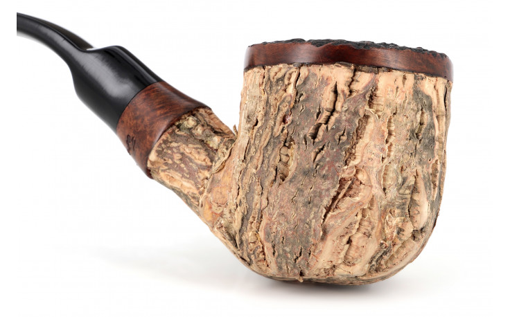 Pipe Tom Spanu Sughero courbe (tuyau noir sifflet)