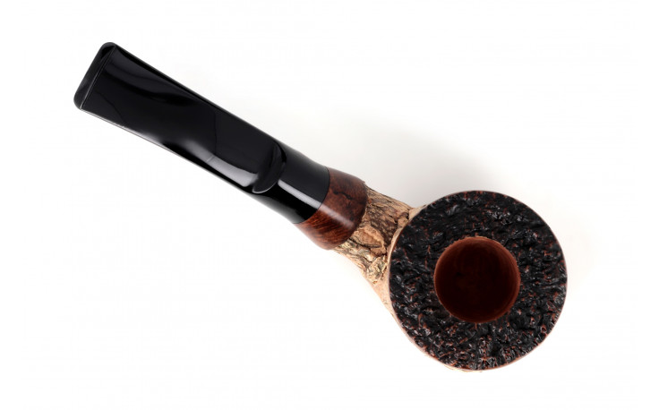 Pipe Tom Spanu Sughero courbe (tuyau noir sifflet)