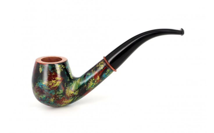 Pipe Pierre Voisin courbe multicolore (34)