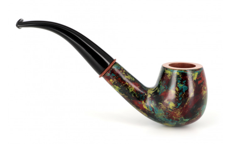 Pipe Pierre Voisin courbe multicolore (34)