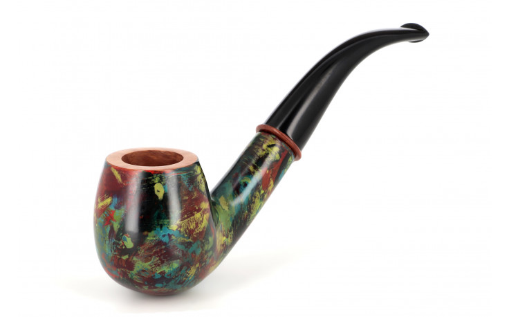 Pipe Pierre Voisin courbe multicolore (34)