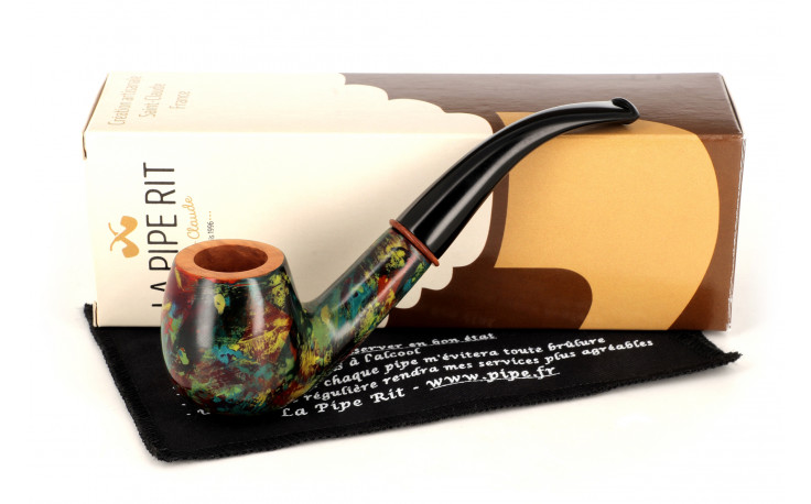 Pipe Pierre Voisin courbe multicolore (34)