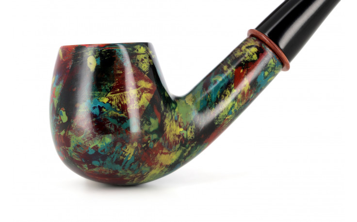 Pipe Pierre Voisin courbe multicolore (34)