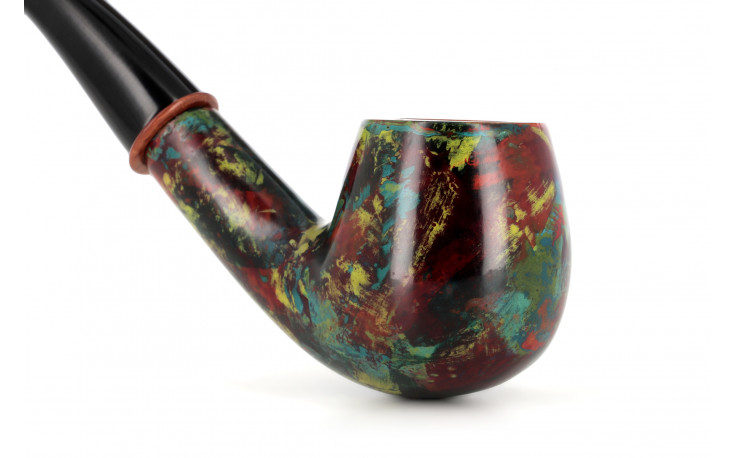 Pipe Pierre Voisin courbe multicolore (34)