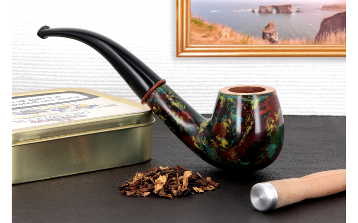 Pipe Pierre Voisin courbe multicolore (34)