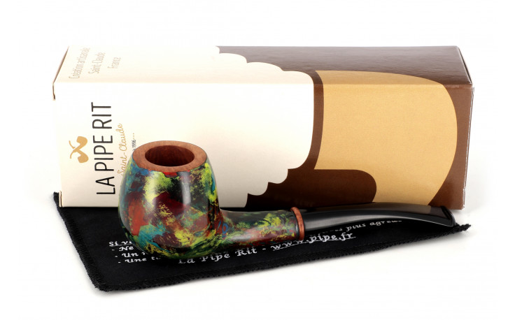 Pipe Pierre Voisin cintrée multicolore (36)