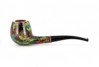 Pipe Pierre Voisin cintrée multicolore (36)