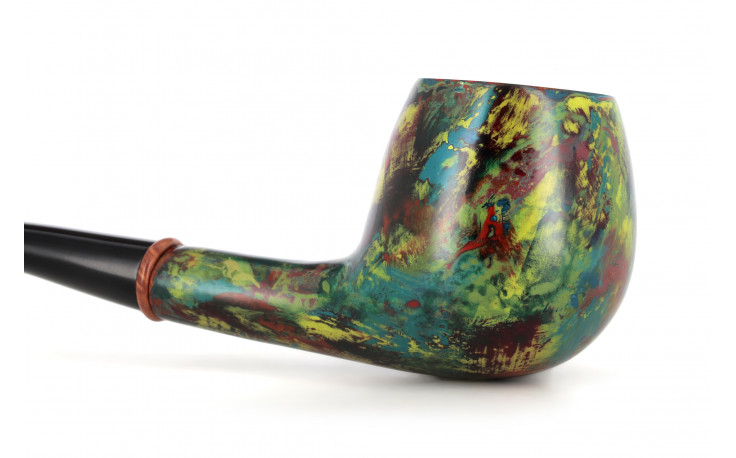 Pipe Pierre Voisin cintrée multicolore (36)