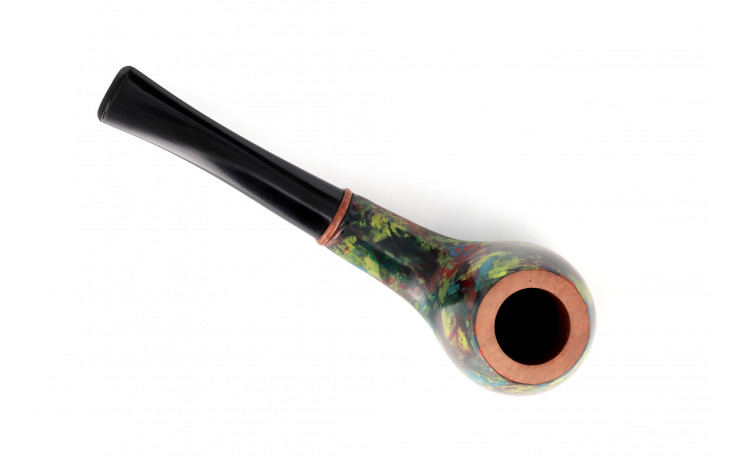 Pipe Pierre Voisin cintrée multicolore (36)