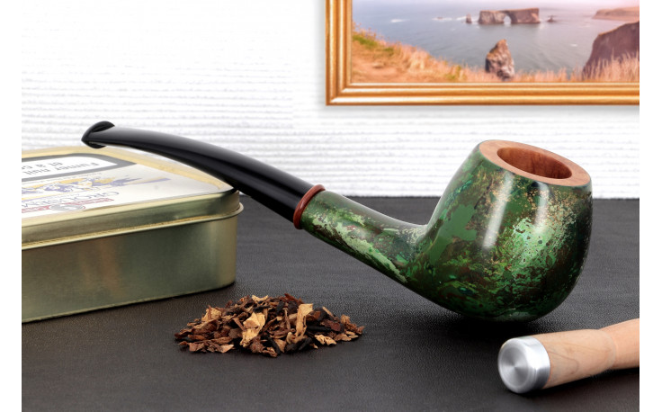 Pipe Pierre Voisin cintrée verte (38)