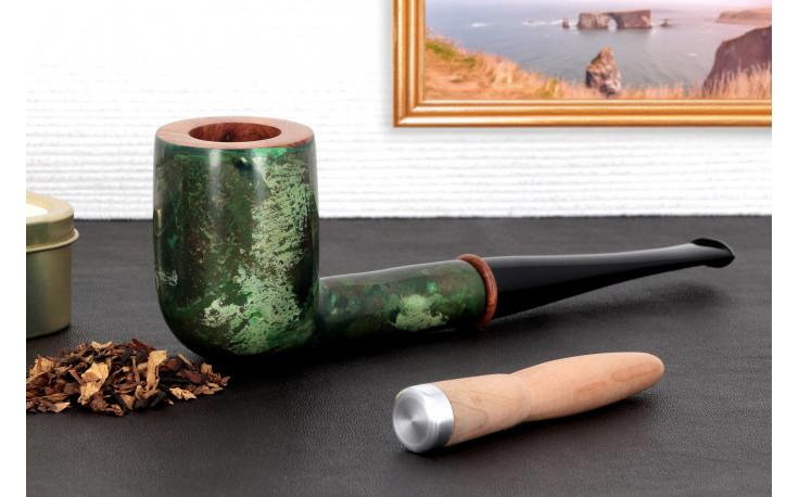 Pipe Pierre Voisin droite verte (39)