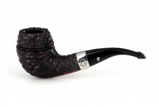 Pipe Peterson Sherlock Holmes Deerstalker (rustiquée) (sans filtre) (P-Lip)