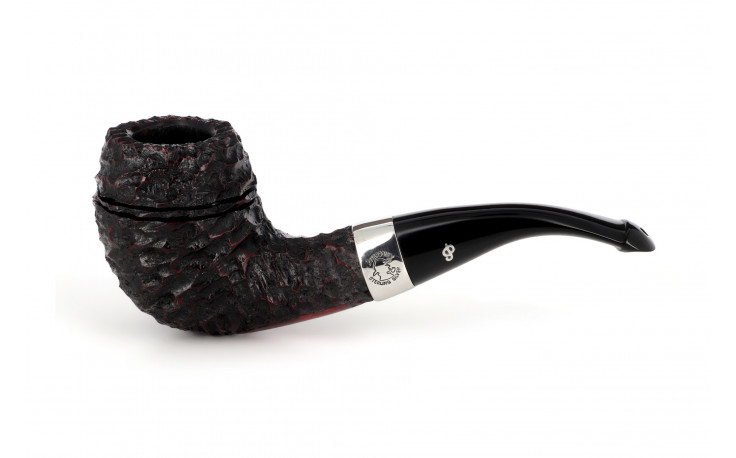 Pipe Peterson Sherlock Holmes Deerstalker (rustiquée) (sans filtre) (P-Lip)