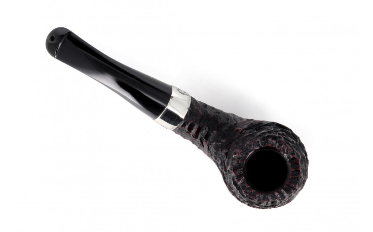 Pipe Peterson Sherlock Holmes Deerstalker (rustiquée) (sans filtre) (P-Lip)