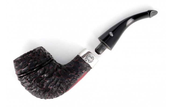 Pipe Peterson Sherlock Holmes Deerstalker (rustiquée) (sans filtre) (P-Lip)