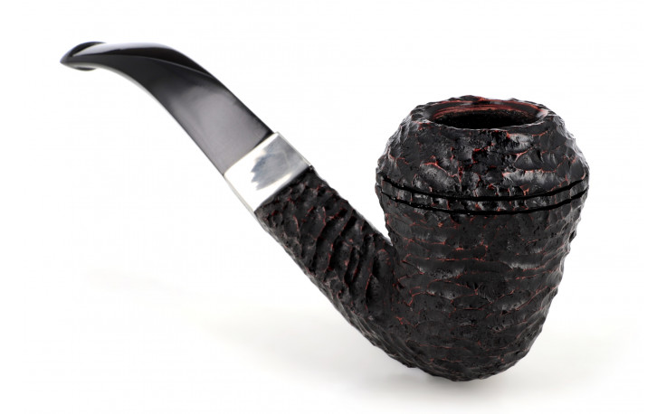 Pipe Peterson Sherlock Holmes Hansom (rustiquée) (sans filtre) (P-Lip)