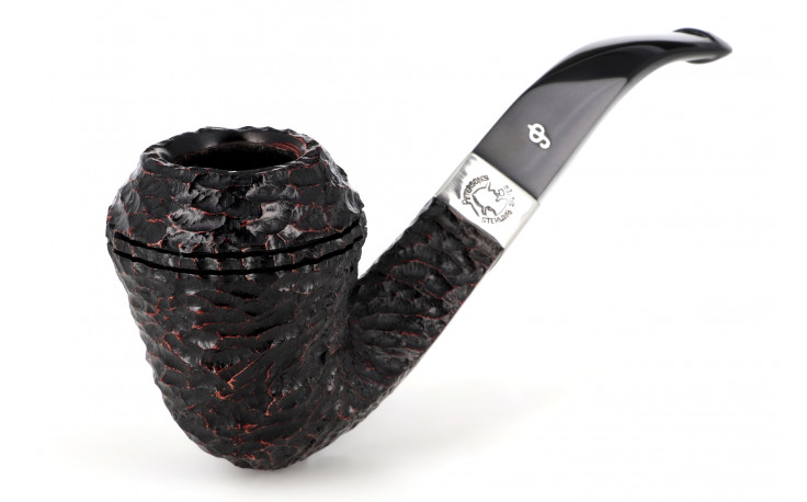 Pipe Peterson Sherlock Holmes Hansom (rustiquée) (sans filtre) (P-Lip)