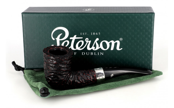 Pipe Peterson Sherlock Holmes Mycroft (rustiquée) (sans filtre) (P-Lip)