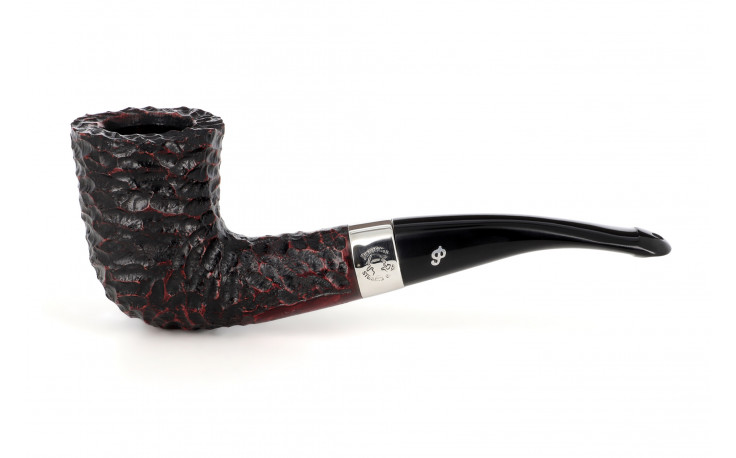 Pipe Peterson Sherlock Holmes Mycroft (rustiquée) (sans filtre) (P-Lip)