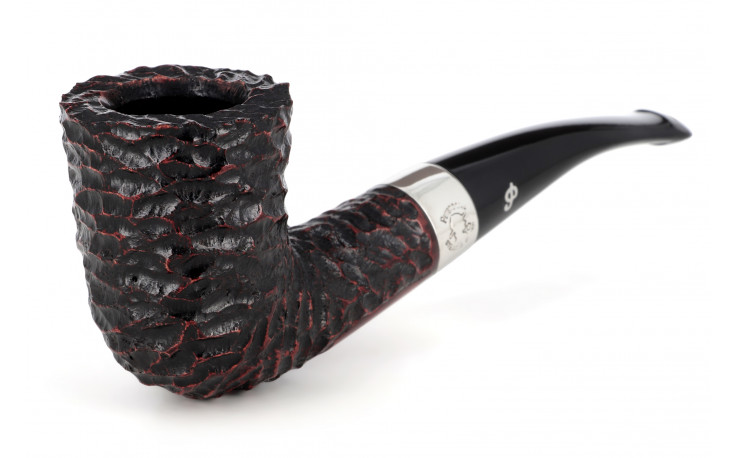 Pipe Peterson Sherlock Holmes Mycroft (rustiquée) (sans filtre) (P-Lip)