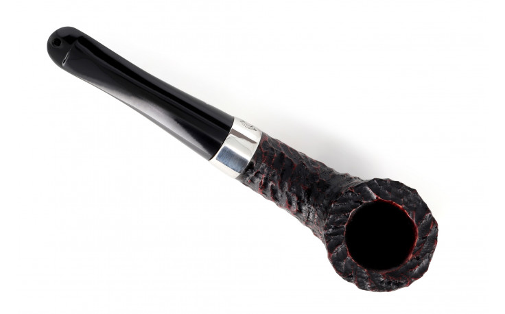 Pipe Peterson Sherlock Holmes Mycroft (rustiquée) (sans filtre) (P-Lip)