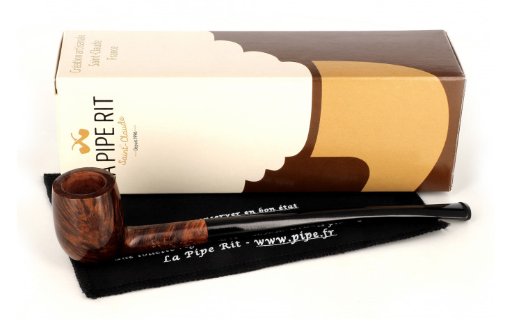 Pipe longue St Claude brune droite