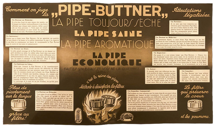 Une pipe toujours sèche et saine