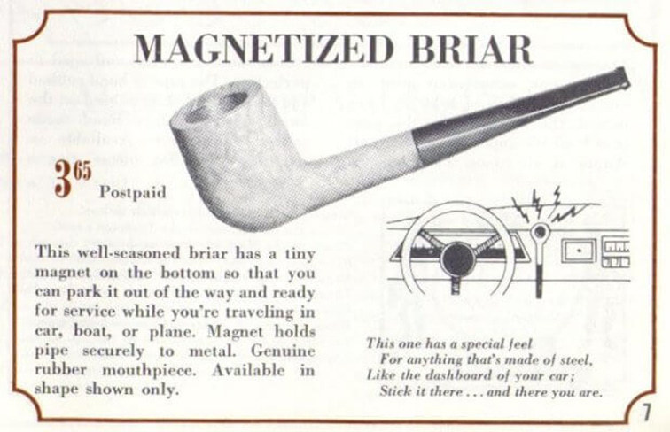 Magnetized Briar Pipe